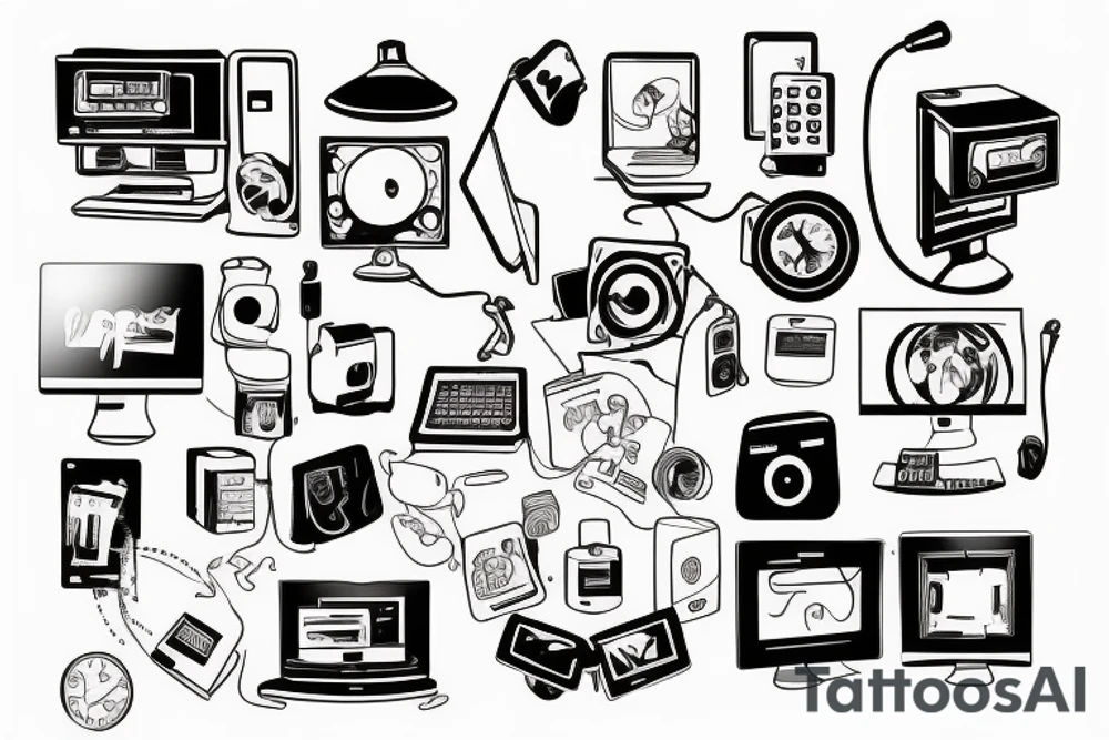 computer tattoo idea