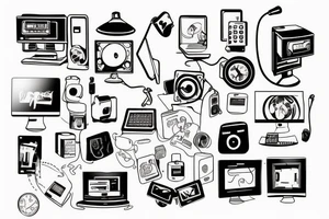 computer tattoo idea