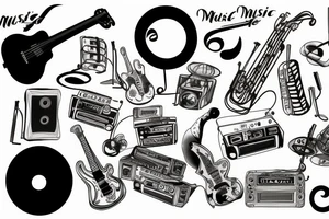 Music related tattoo idea
