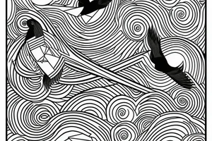 Geometric Flying hawk tattoo idea