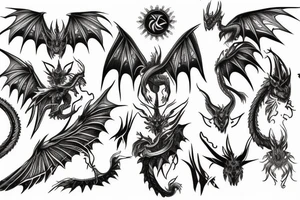 dragon winged Valkyrie tattoo idea