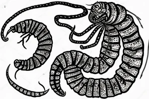 Scorpion, wilderness camping Romain numerals 15 tattoo idea