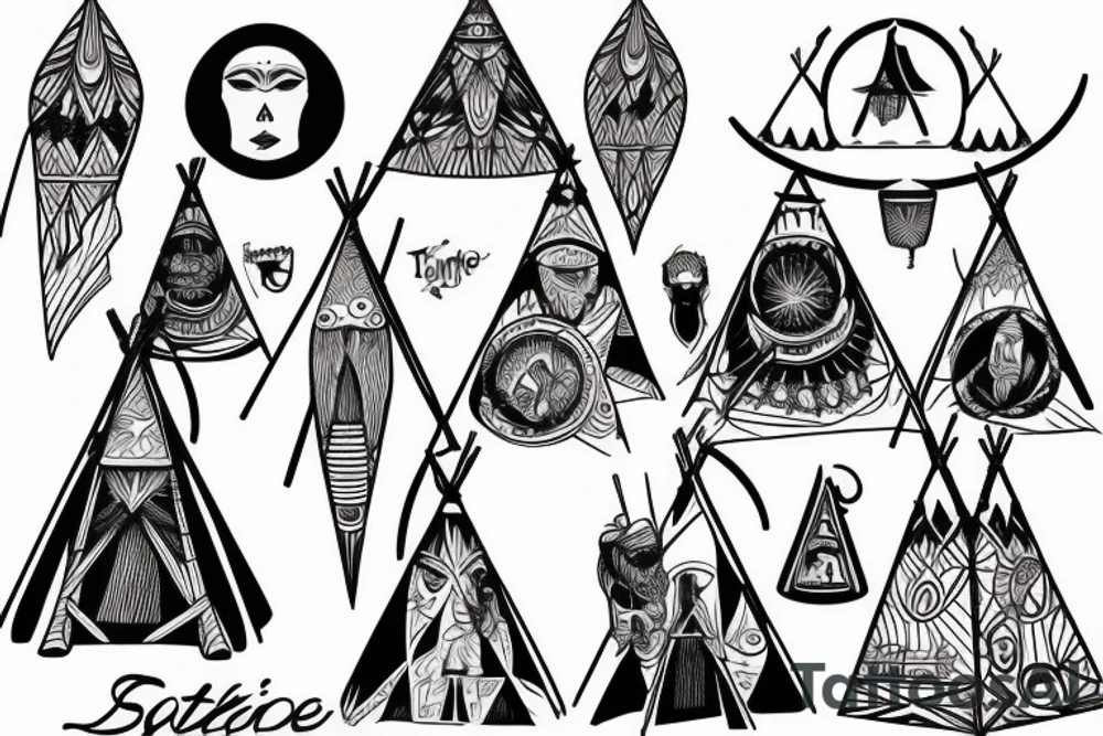 Teepee tattoo idea