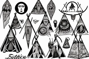 Teepee tattoo idea