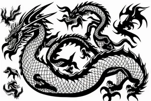 metal ram dragon yang tattoo idea