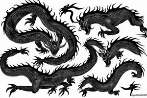 metal ram dragon yang tattoo idea
