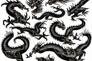 metal ram dragon yang tattoo idea