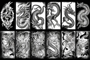 metal ram dragon tattoo idea