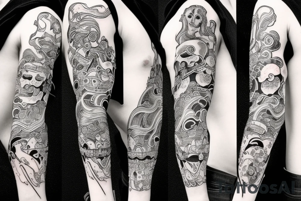 Samurai agressivo tattoo idea