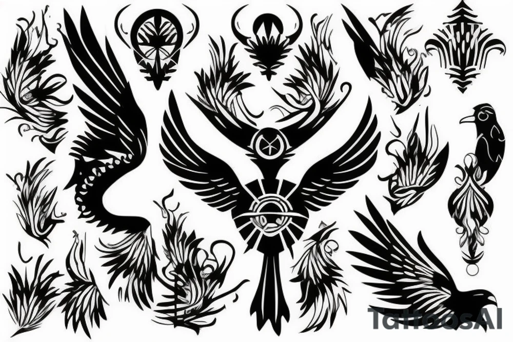 Royal hawk tattoo idea
