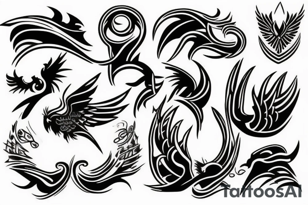 Royal hawk tattoo idea