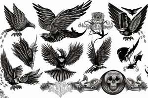 Royal hawk tattoo idea