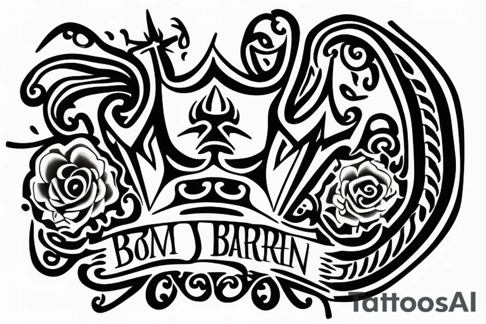 born sinner crown tattoo idea