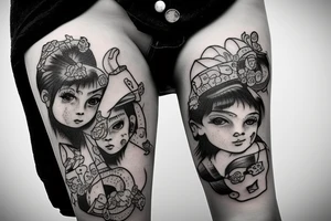 Playground childhood pola trash tattoo tattoo idea