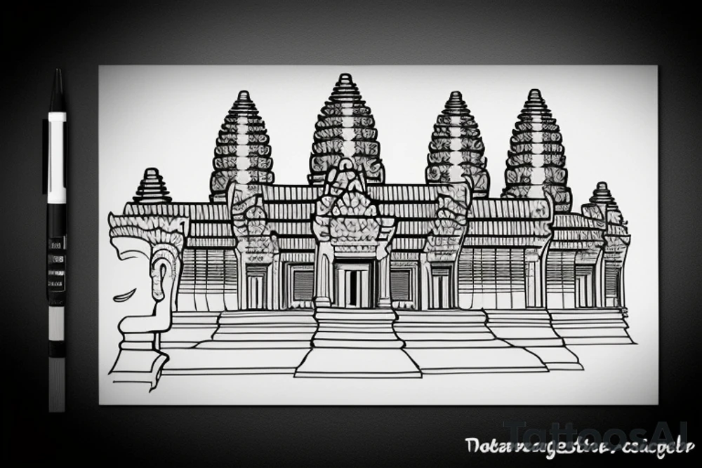 Angkor wat, cambodia tattoo idea