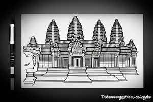 Angkor wat, cambodia tattoo idea