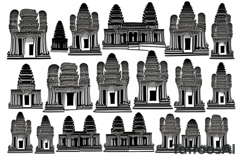Angkor wat, cambodia tattoo idea
