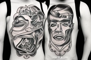 Guilty of lying, angry tattoo idea