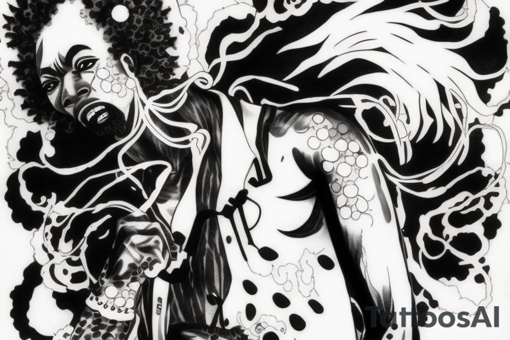 afro samurai tattoo idea
