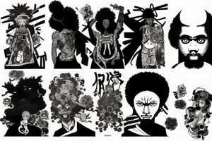 afro samurai tattoo idea