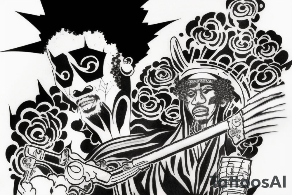 afro samurai tattoo idea