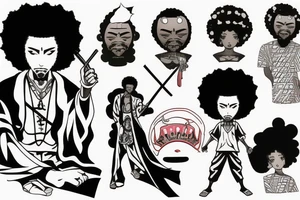 afro samurai tattoo idea