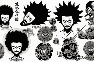 afro samurai tattoo idea
