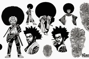 afro samurai tattoo idea