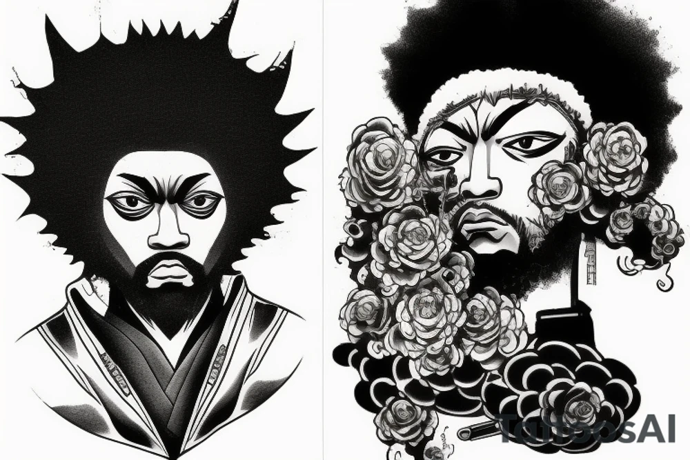afro samurai tattoo idea