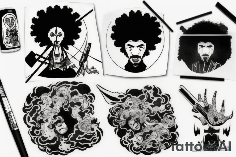 afro samurai tattoo idea