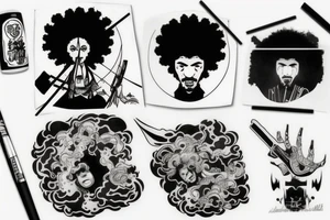 afro samurai tattoo idea