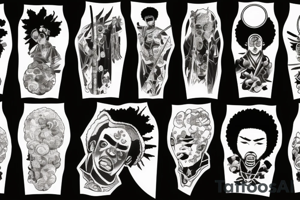 afro samurai tattoo idea