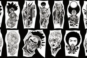 afro samurai tattoo idea
