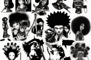 afro samurai tattoo idea