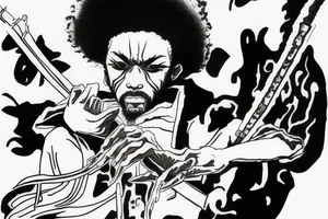 afro samurai tattoo idea