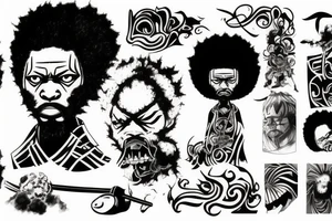 afro samurai tattoo idea