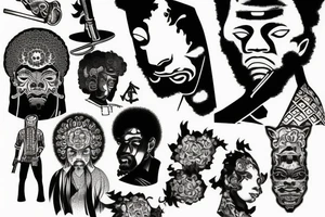 afro samurai tattoo idea