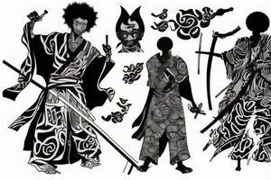 afro samurai tattoo idea