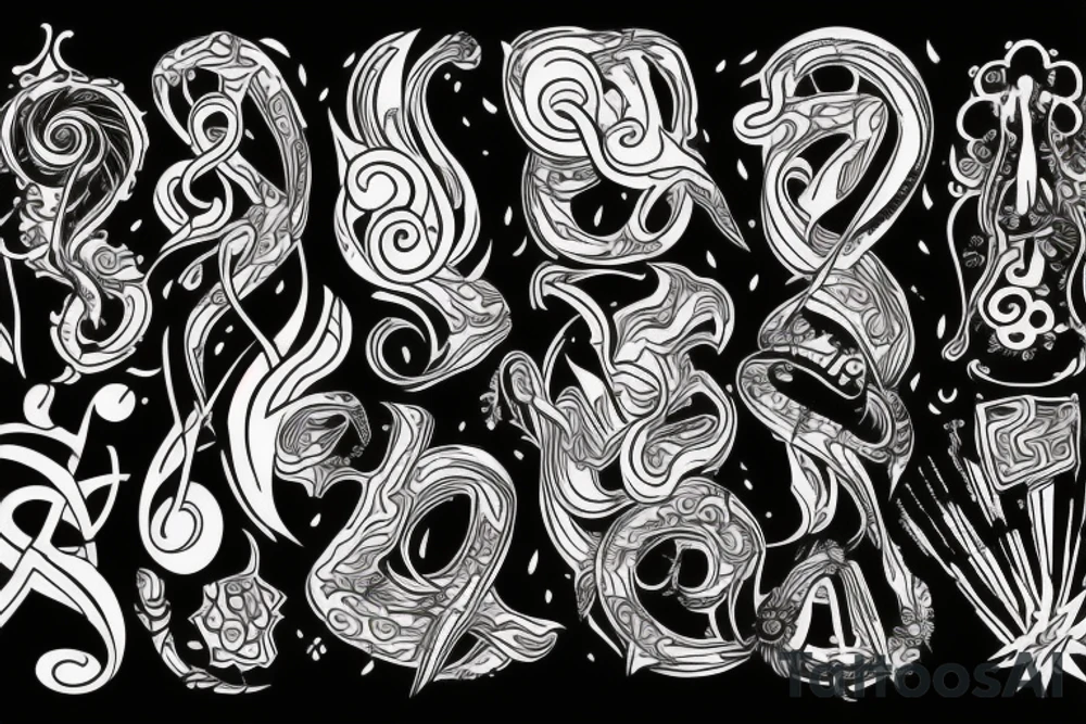 music and psychedelic visions tattoo idea