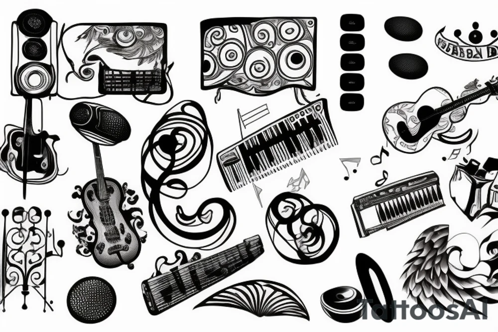 music tattoo idea