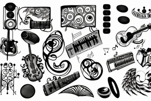 music tattoo idea
