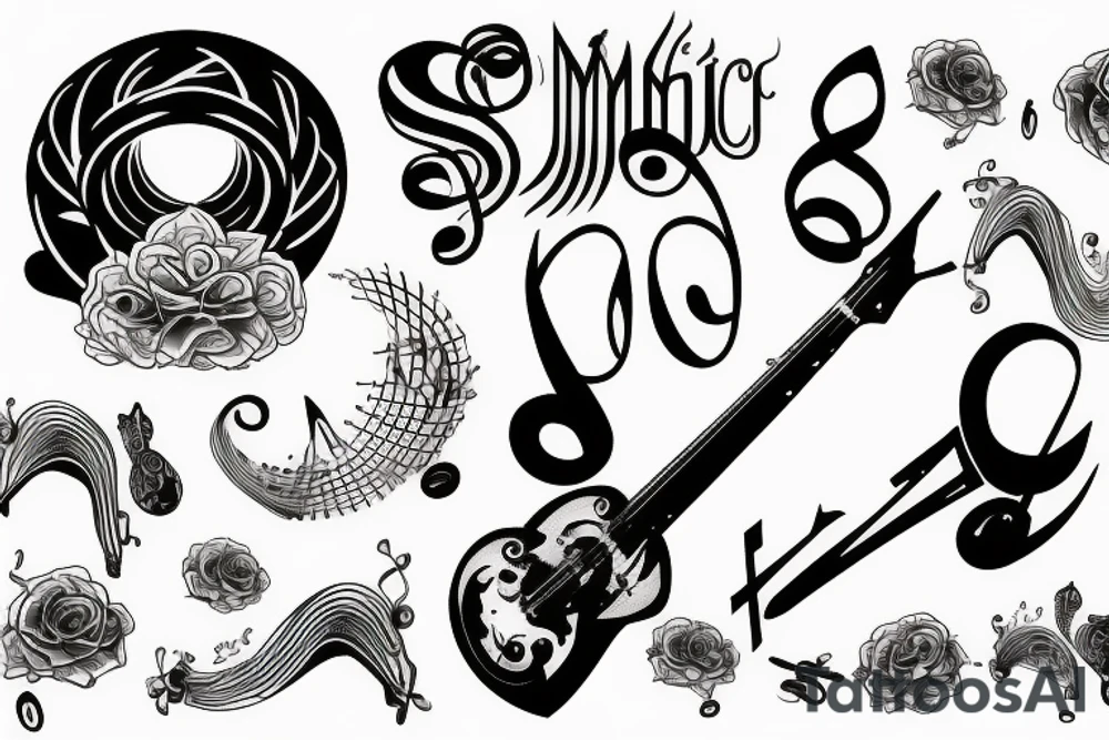 music tattoo idea