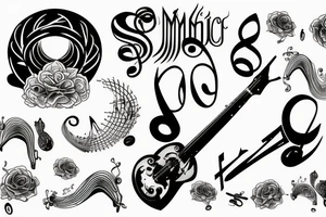 music tattoo idea