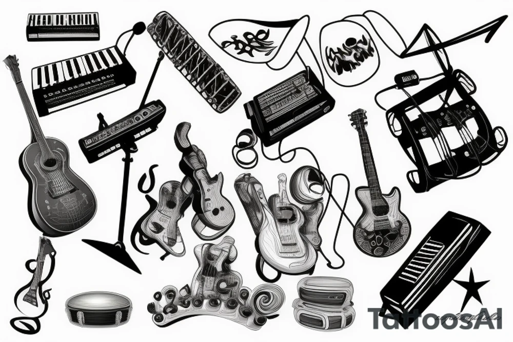 music tattoo idea