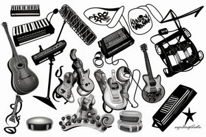 music tattoo idea