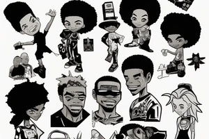 the boondocks TV show tattoo idea