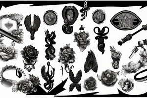 an image of discipline and perseverance tattoo idea