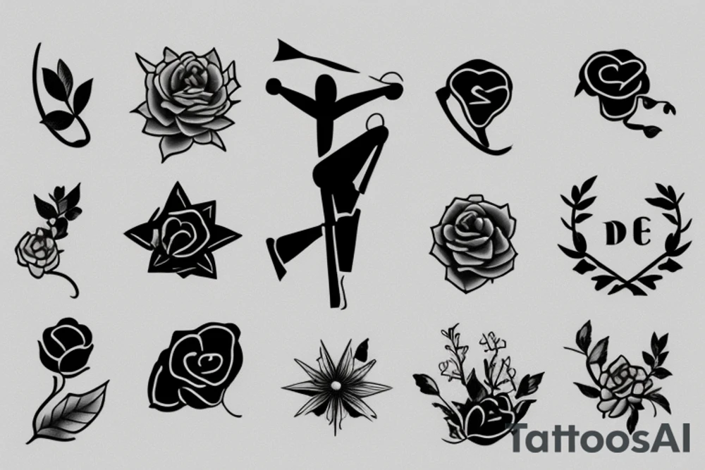 an image of discipline and perseverance tattoo idea