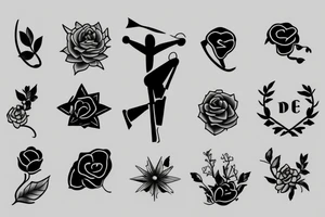 an image of discipline and perseverance tattoo idea