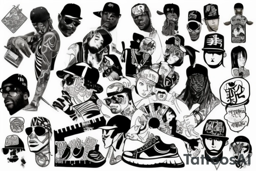 hip hop tattoo idea